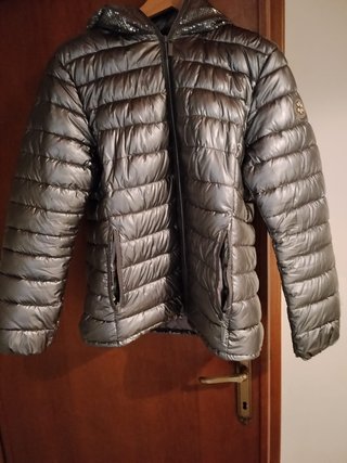 GURU Piumino donna cappuccio Argento Tg. M