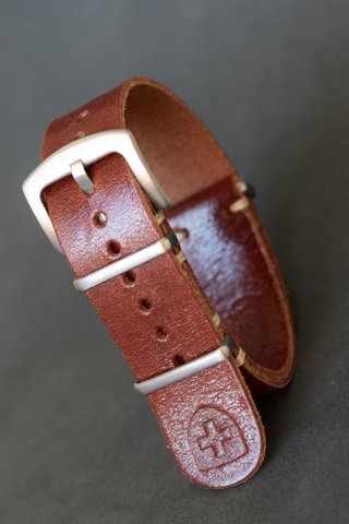 Correa NATO cuero lujo – Rolex Omega Seiko Festina