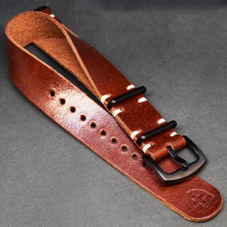 Correa NATO cuero lujo – Rolex Omega Seiko Festina
