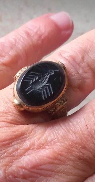 Anello sigillo afghano antico