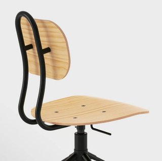 Silla IKEA KULLABERG Madera y Metal