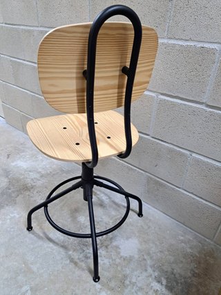 Silla IKEA KULLABERG Madera y Metal