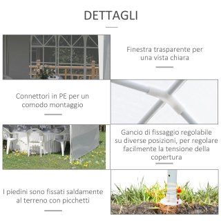 Tendone da Giardino Pieghevole per Feste ed Eventi
