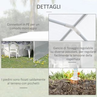 Tendone da Giardino Pieghevole per Feste ed Eventi