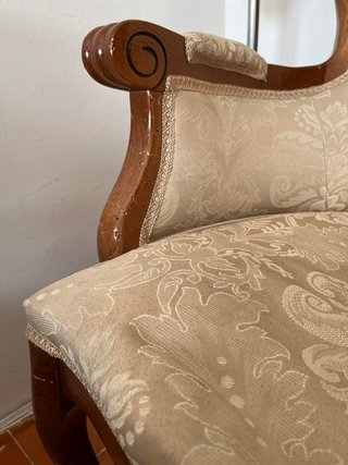 Sillon Luis XIV Barroco Vintage Atrezzo Decoración