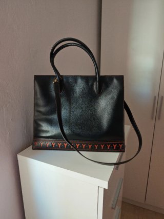 Bolso Negro Piel YSL