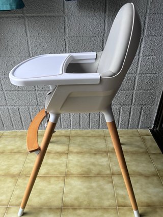 Trona Kinderkraft Gris y Madera