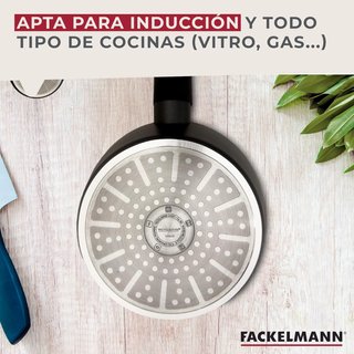 Fackelmann cazo antiadherente cerámico aluminio