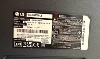 TV LG 65” 4K UHD Smart TV