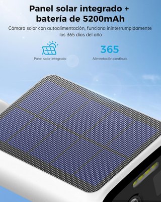 Cámara Vigilancia WOOX Solar 2K 3MP Exterior