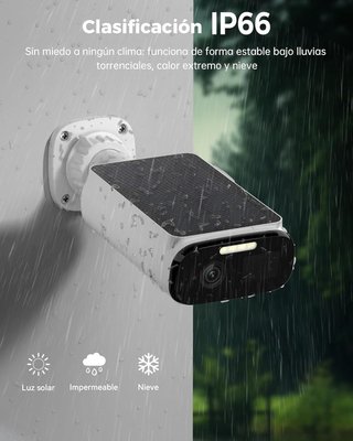 Cámara Vigilancia WOOX Solar 2K 3MP Exterior