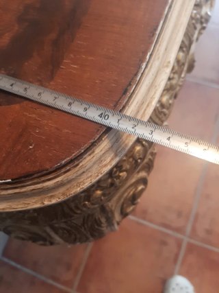 Consola de madera estilo barroco