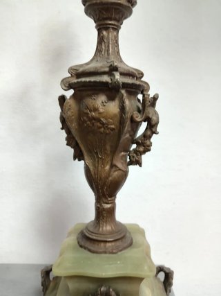 Candeliere Bruchon Paris 4 bracci bronzo. Fine 800