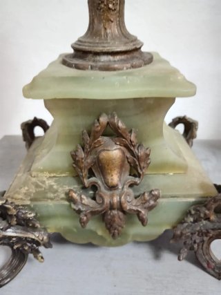 Candeliere Bruchon Paris 4 bracci bronzo. Fine 800