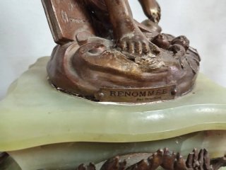 Candeliere Bruchon Paris 4 bracci bronzo. Fine 800