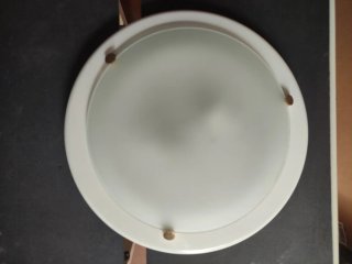 Plafone rotondo in vetro e metallo ACB Illuminazione 2x60