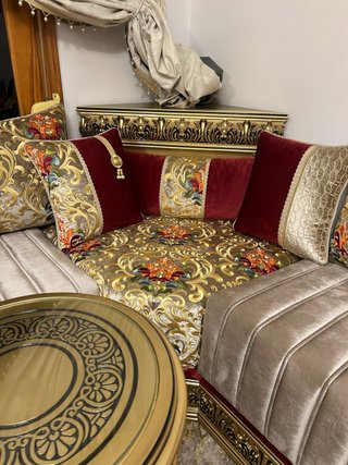 Salón Marroquí Dorado y Rojo