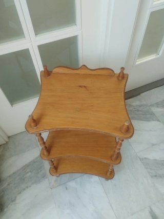 Estantería de madera de 3 baldas