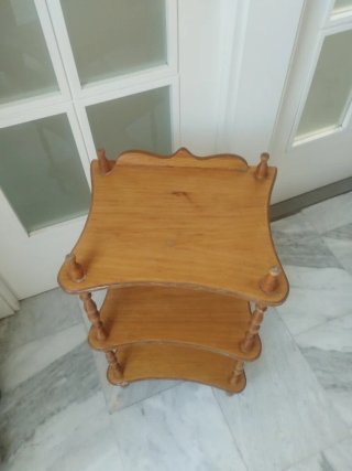 Estantería de madera de 3 baldas