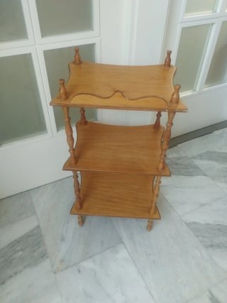 Estantería de madera de 3 baldas