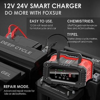 CARGADOR INTELIGENTE BATERÍAS 12V-24V 20A (NUEVO)