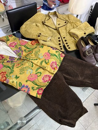 Traje Fallero Adulto Amarillo y Marrón