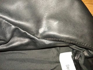 Chaleco efecto piel Bershka cremalleras Talla M