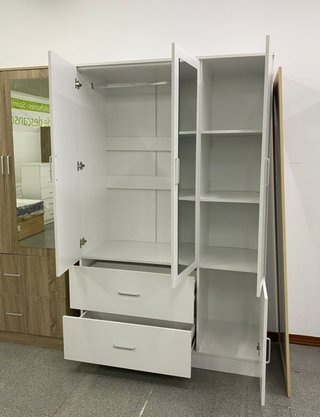 Armario Blanco con Espejo y Cajones - Envio gratis