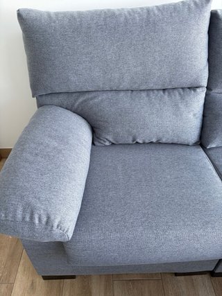 Sofá 2 plazas azul 140cm