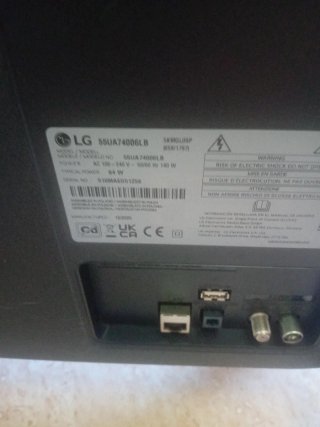 Televisión LG 55 Pantalla Rota