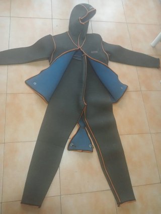 Traje de neopreno buceo con capucha