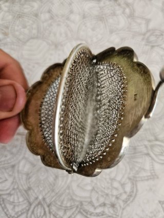 Monedero antiguo de plata