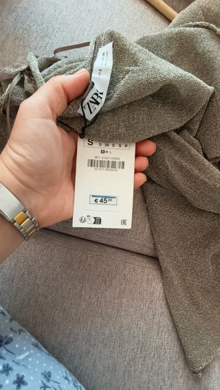Vestido Zara punto/hilo Metalizado nuevo