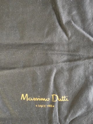 Bolsa de tela Massimo Dutti negra