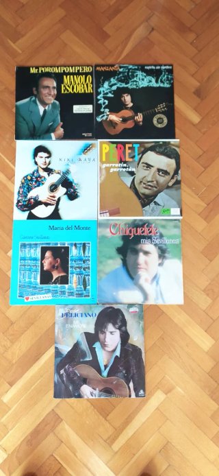 Lote 7 Vinilos LP Flamenco y Sevillanas