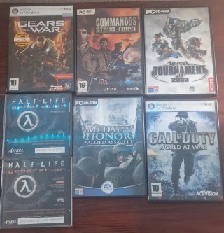 Lote 6 Juegos PC Clásicos: Gears of War, Commandos