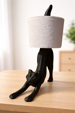 Portarotolo di carta igienica a forma de gatto