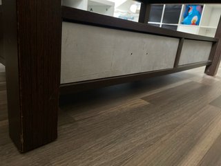 Mesa de centro madera y cristal