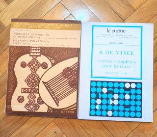 Libros Partituras Guitarra Antigua y R. de Visée
