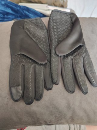 Guantes de Invierno Negros con Cremallera