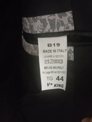 Completo uomo elegante taglia 44