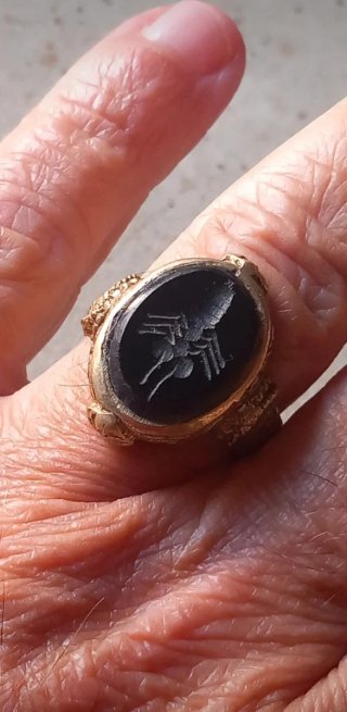 Anello sigillo antico afghano
