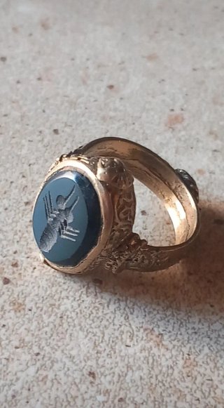 Anello sigillo antico afghano