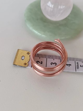 Anillo ajustable de cobre