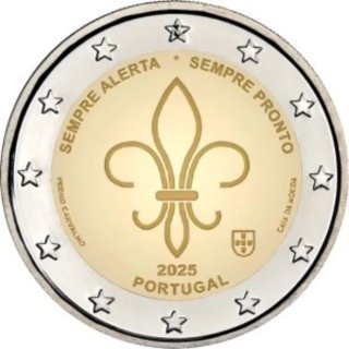 Moneda 2 euros Portugal 2025.SIN CIRCULAR.