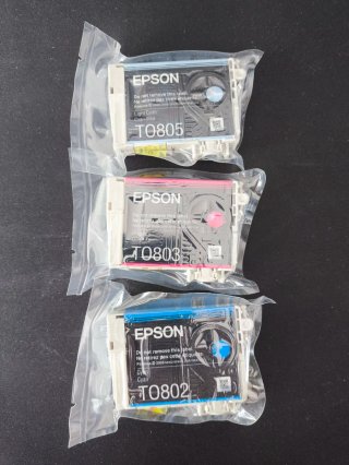 Tintas Epson T0805, T0803, T0802