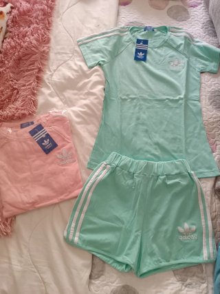 Conjunto Adidas Verde Talla M y L