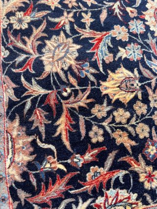 Alfombra Persa Lana Azul Multicolor