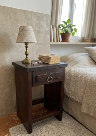 Mesa auxiliar Vintage madera maciza