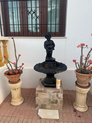 Fuente de jardín de hierro fundido